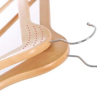 Kids Baby Wooden Coat Hangers Natural (Set of 20)