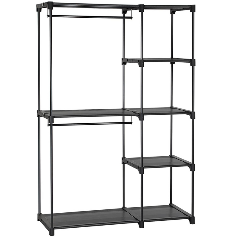 Freestanding 5 Shelves Portable Wardrobe