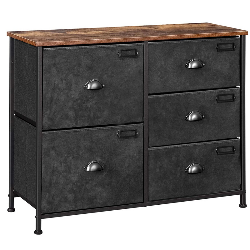 Dion Chest of 5 Drawers Industrial Style