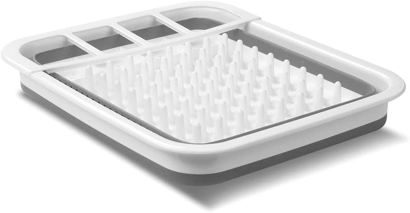 Madesmart Small Collapsible Dish Rack 36.8 x 31.5 x 5.8cm White