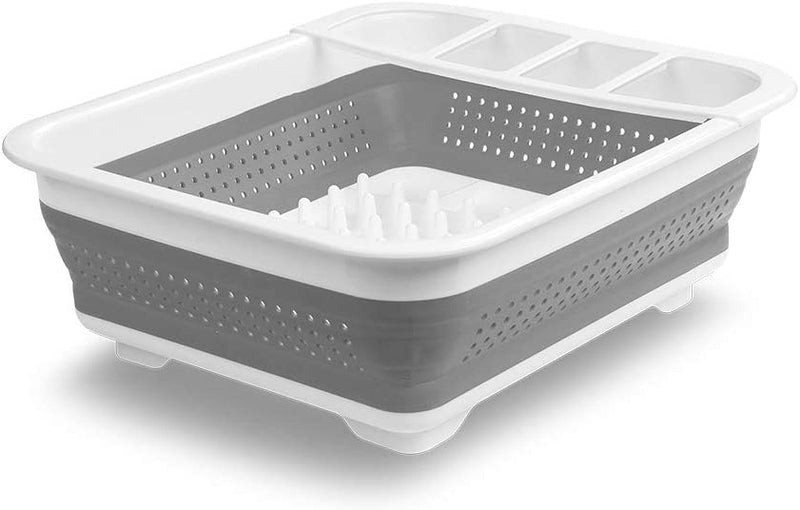 Madesmart Small Collapsible Dish Rack 36.8 x 31.5 x 5.8cm White