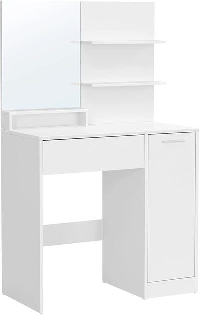 Vasagle Dressing Table with Mirror With Storage Compartments