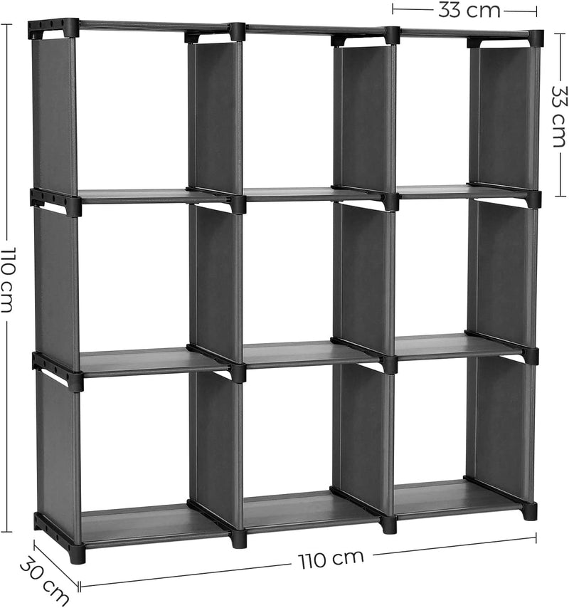 9 Cube Modular Storage Shelves Bookshelf