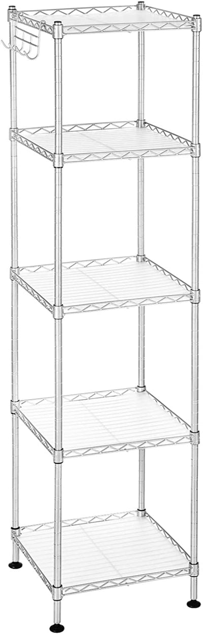 Powder Coated Steel Modular Storage Rack- Silver