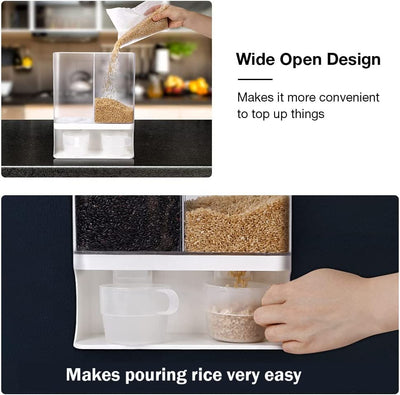 Rice Dispenser Laundry Detergent Contianer