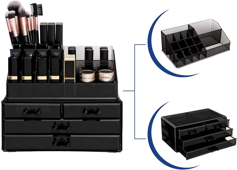 Stackable Makeup Acrylic Cosmetics Organiser Storage Box