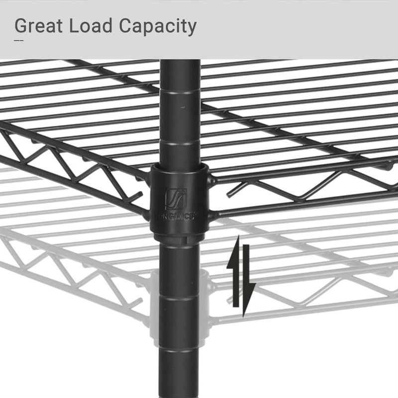 3-Tier Metal Office Printer Trolley Height-Adjustable