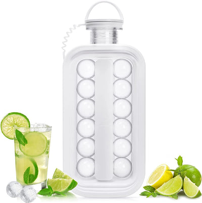 Ice Cube Trays 2 in 1 Portable Ice Ball Maker