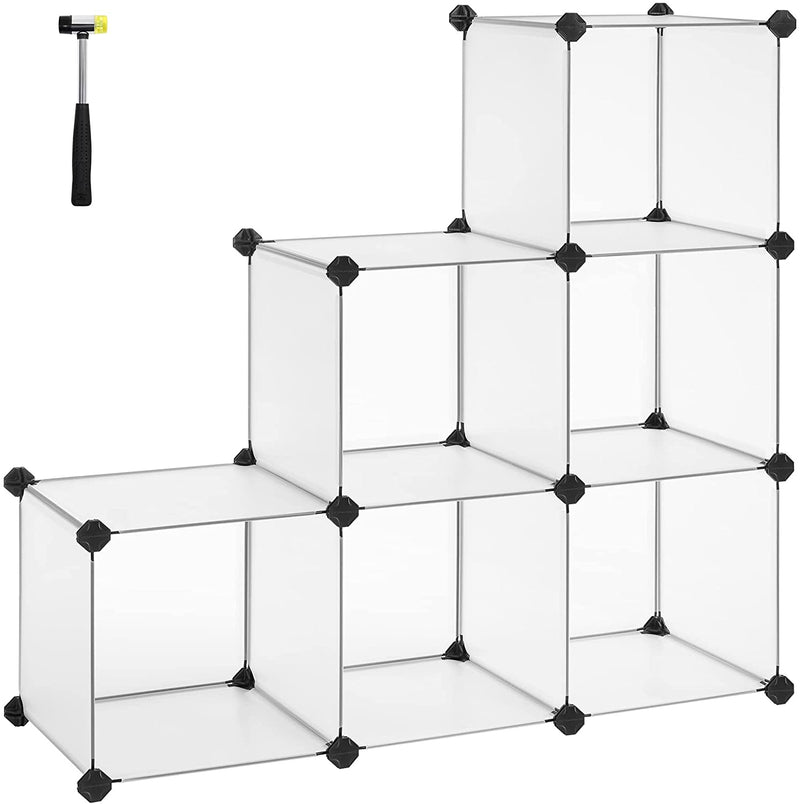 Modular Storage Shelves White (Set of 6)