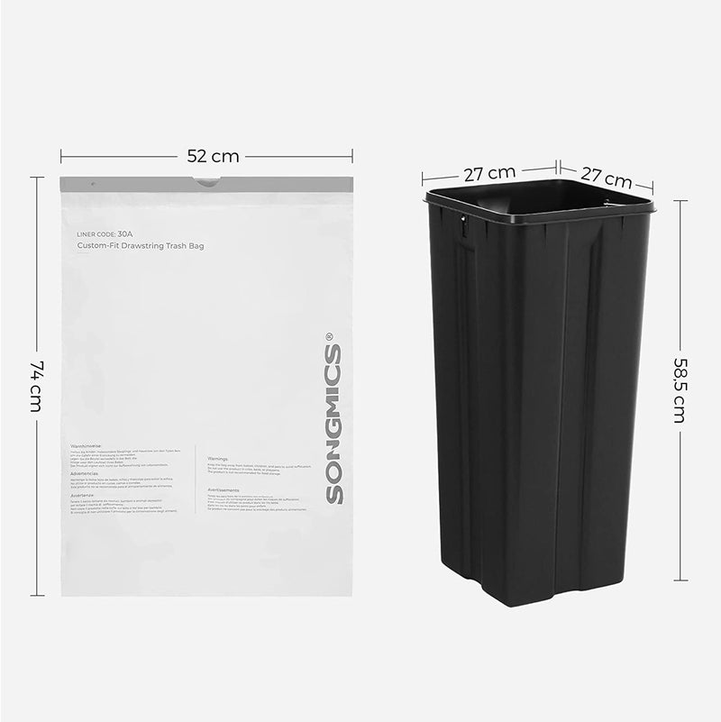 Rubbish Bags Liner 30L (90 Piece)