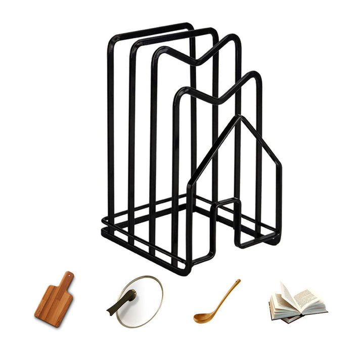 Porta Taglieri Da Cucina In Acciaio Inossidabile - Organizzatore Sottopensile 25 Cm Per Risparmiare Spazio