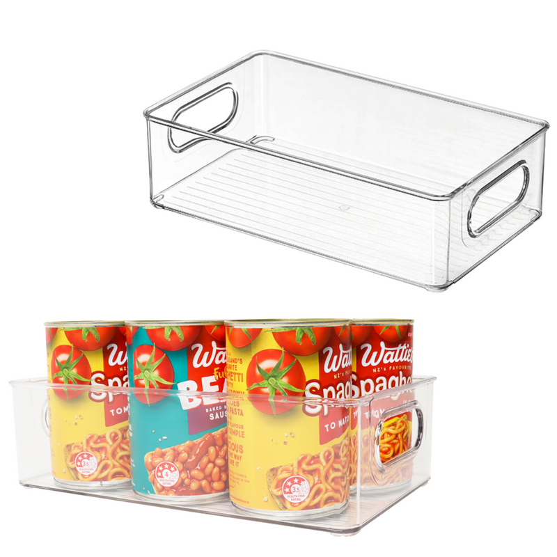 Kitchen Pantry Storage Organiser Bins Medium (Set of 2)