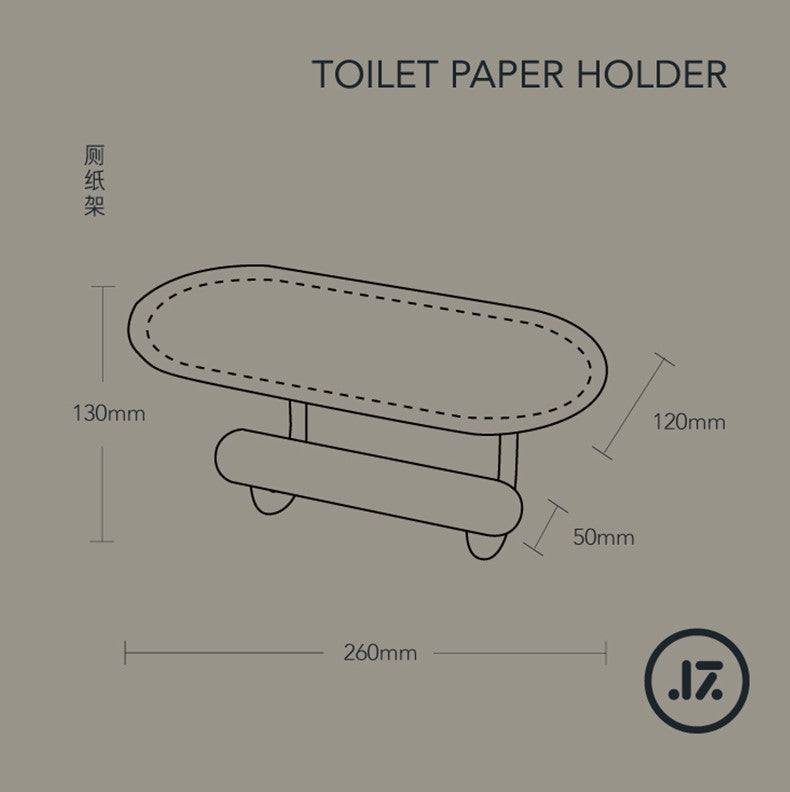 Toilet Roll Holder With Phone Holder