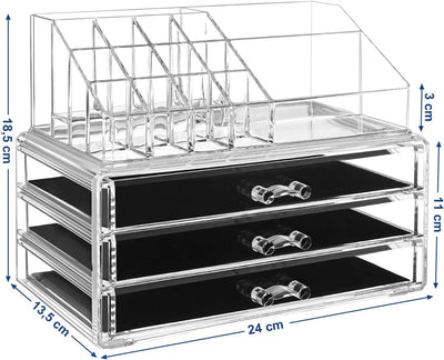 Makeup Organiser with 3 Drawers