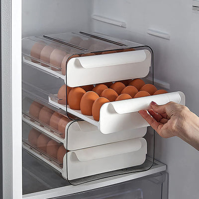 Egg Storage Drawer Container 2-Layer Drawer