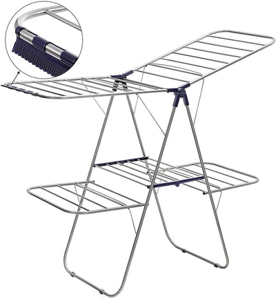 Multi Levels Laundry Clothes Airer with Extra Space