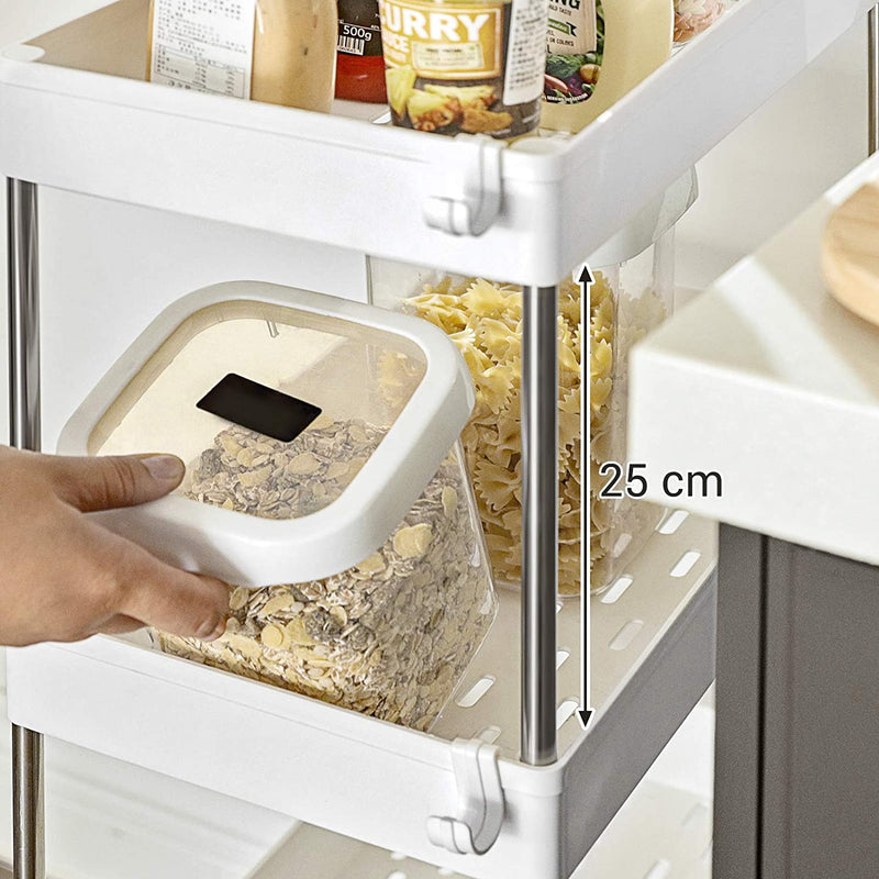 3-Tier Rolling Kitchen Storage Trolley