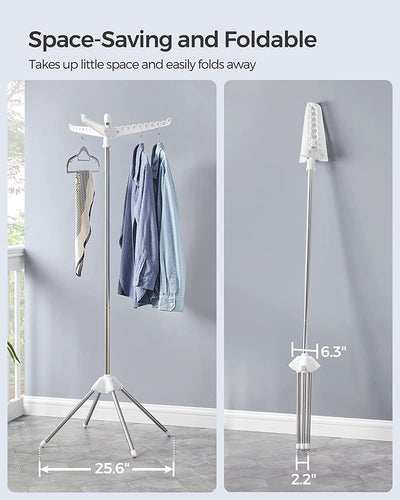 Space Saving Clothes Laundry Drying Rack