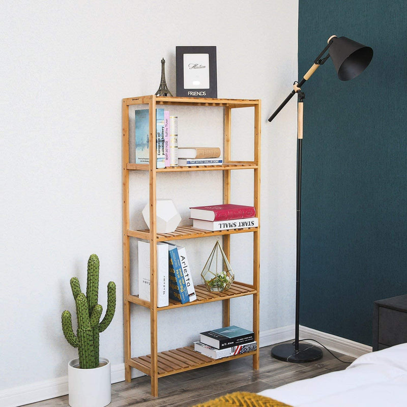 5 Tiers Bamboo Storage Rack Shelf