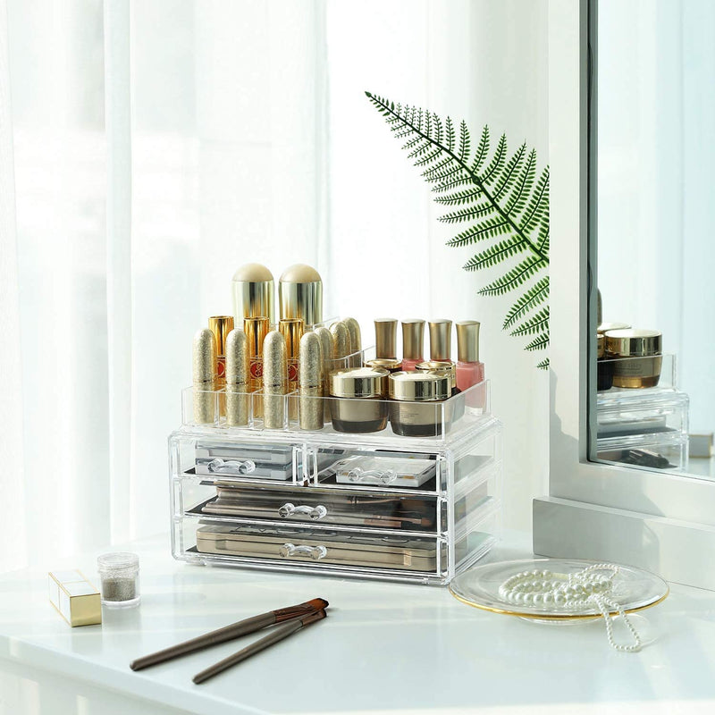 Makeup Cosmetic Storage Organiser With Multi Drawers