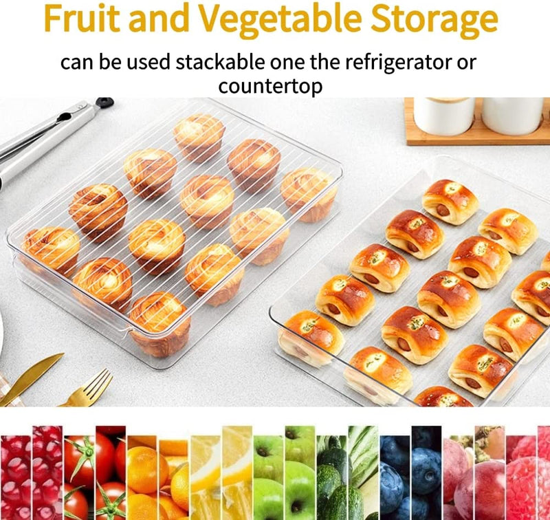 Food Storage Container with Lids (Set of 2)