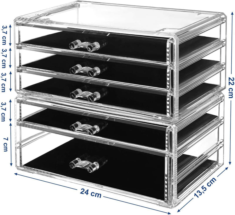 Stackable Jewellery and Cosmetics Storage Box