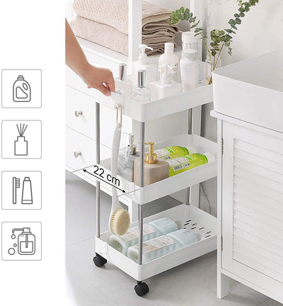 3-Tier Rolling Kitchen Storage Trolley