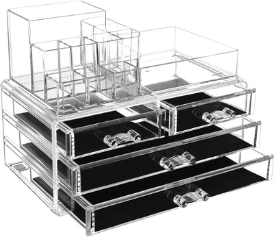 Makeup Cosmetic Storage Organiser With Multi Drawers