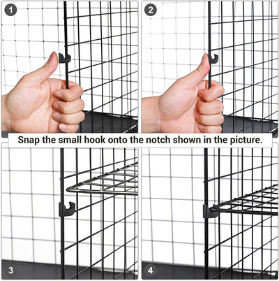 Metal Wire Storage Organizer with Divider Design