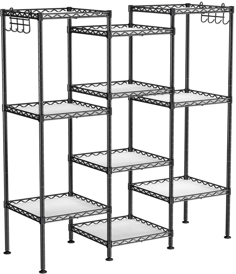 Powder Coated Steel Modular Storage Rack- Black