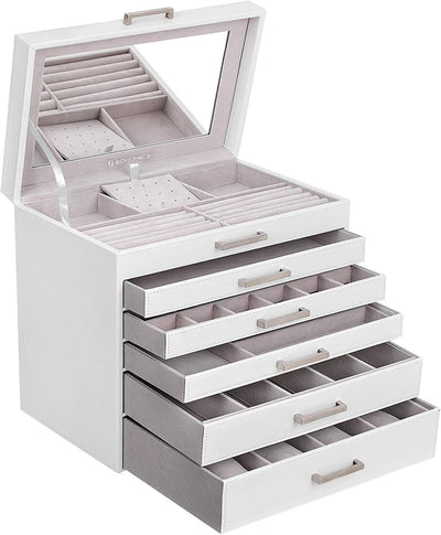 Large Jewellery Organiser With 6 Layers and 5 Drawers