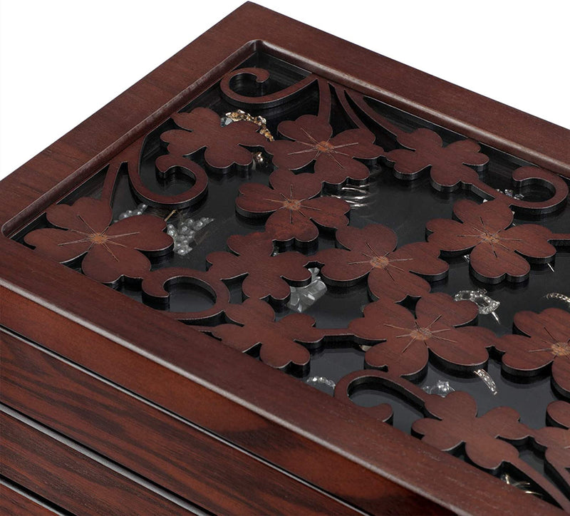 6-Tier Jewellery Organiser Wooden Box