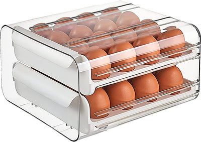 Egg Storage Drawer Container 2-Layer Drawer