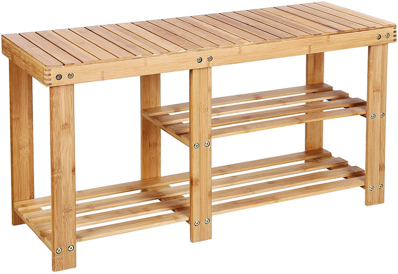 3-tier Bamboo Shoe Rack Bench