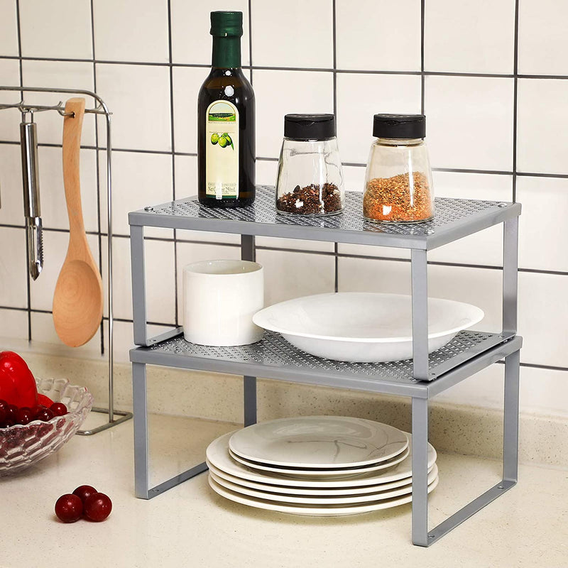 Kitchen Organiser Spice Rack - Silver