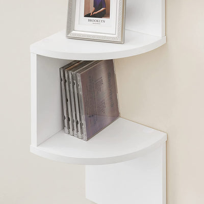 Vasagle 5-tier Floating Wall Book Shelf - White