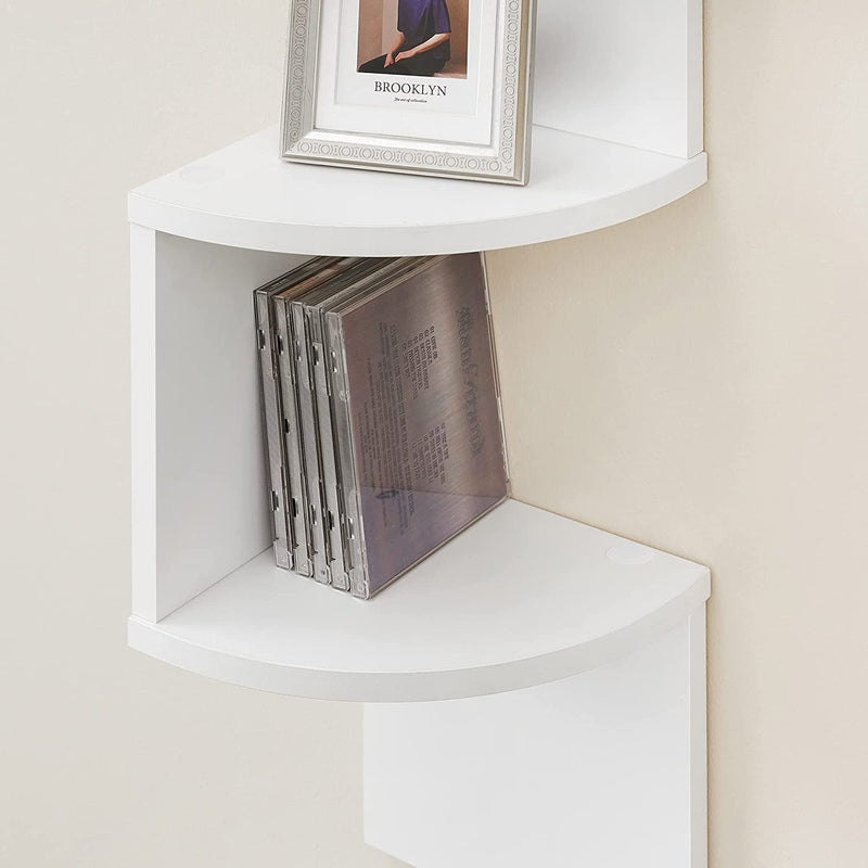 Vasagle 5-tier Floating Wall Book Shelf - White