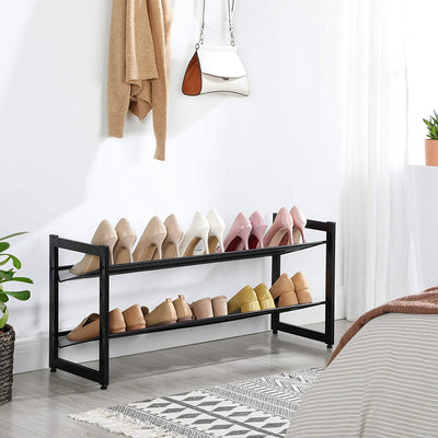 2-Tier Stackable Shoe Storage Rack