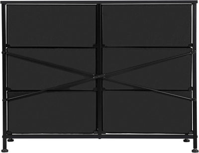 Elio Chest of 6 Drawers - Black