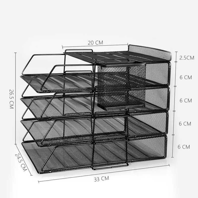 Desktop File Organiser With Pen Holder