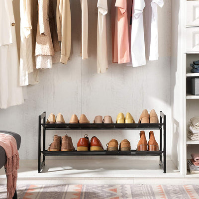 2-Tier Stackable Shoe Storage Rack