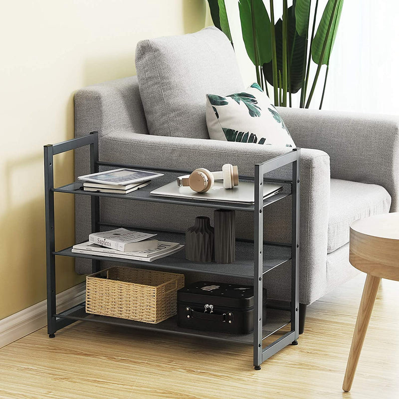 3 Tier Metal Adjustable Shoe Rack