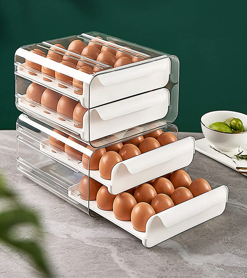Egg Storage Drawer Container 2-Layer Drawer