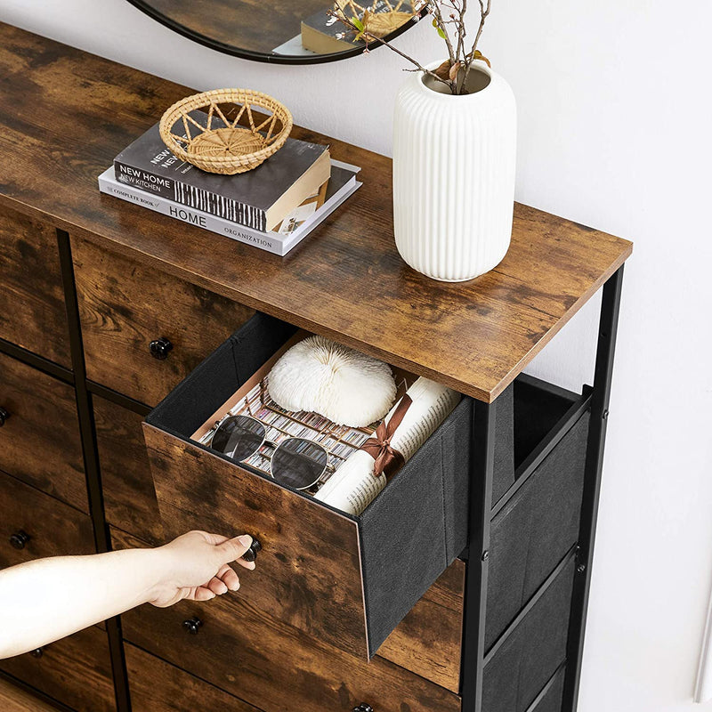 Vasagle Anderson 10 Drawer Storage Dresser - Brown