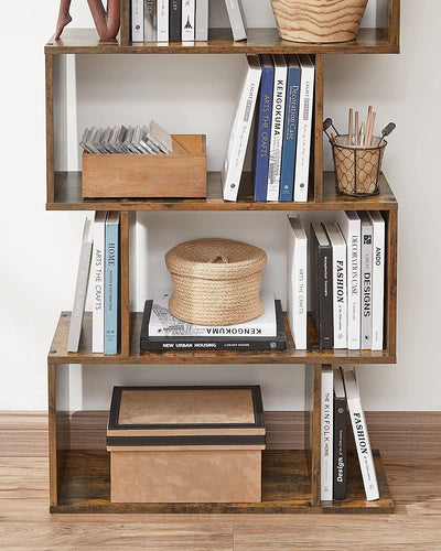 Vasagle Freestanding Storage Bookshelf - Brown