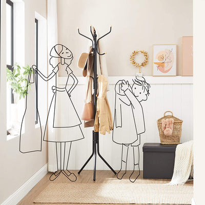 Easton Coat Rack Stand - Black