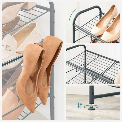 Shoe Storage Rack with 4 Shelves