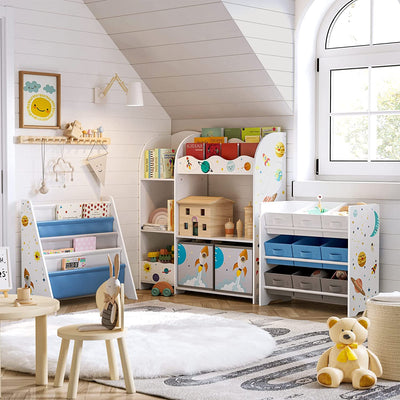 Kids Storage Bookshelf Multi-Functional Storage Unit