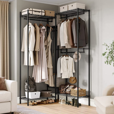 Heavy Duty Wardrobe Garment Rack for Hanging Clothes