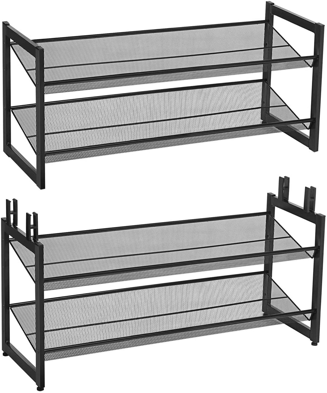 2-Tier Stackable Shoe Storage Rack – Space General